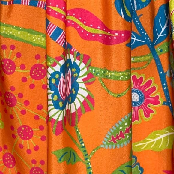 NWT GRETCHEN SCOTT Women's ONE SIZE Haight-Ashbury Orange Skirt Or Dress - Picture 11 of 13